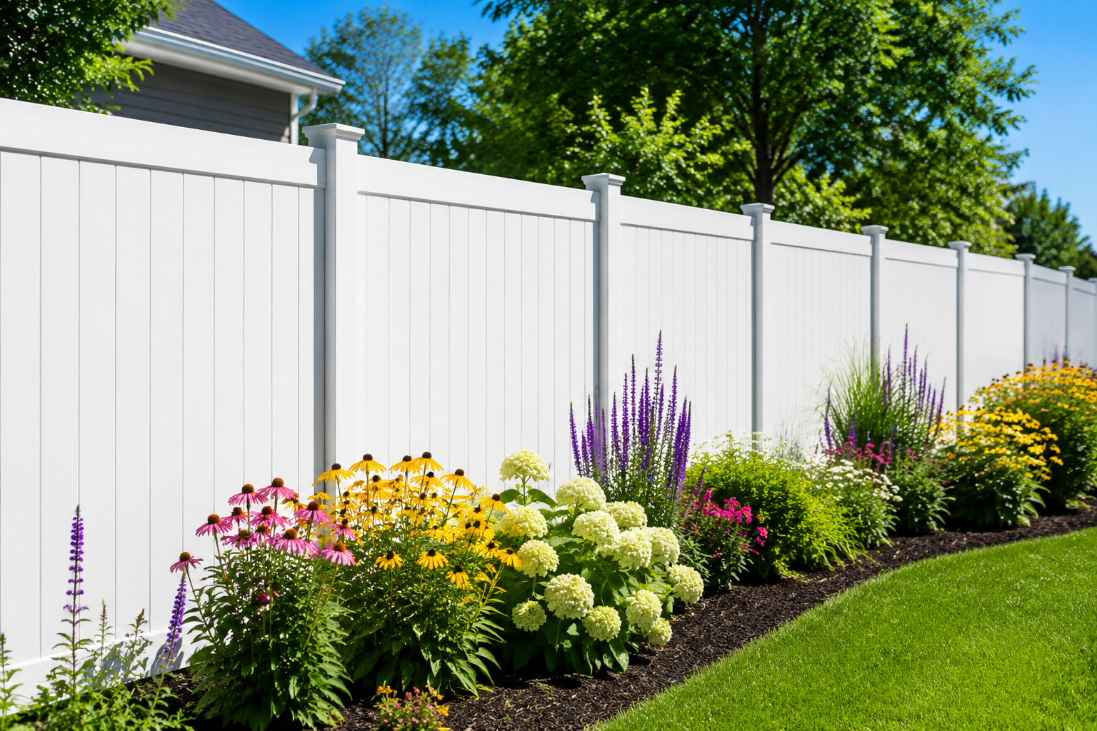 Vinyl Fencing project by Glyco Landscaping